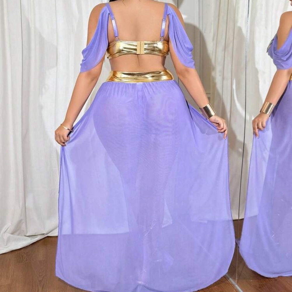 Genie 2pcs Plus Size Sexy Role Play Costume Set - Picture 3 of 4